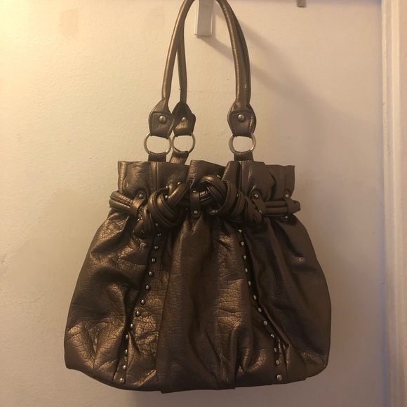 Large tote with two handles on chocolate color - Picture 1 of 4